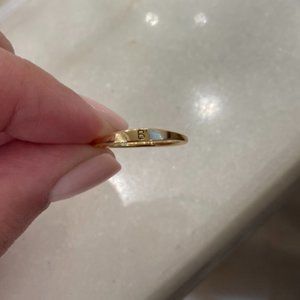 Engraved Initial Ring